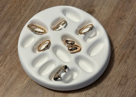 Porta anillos redondo