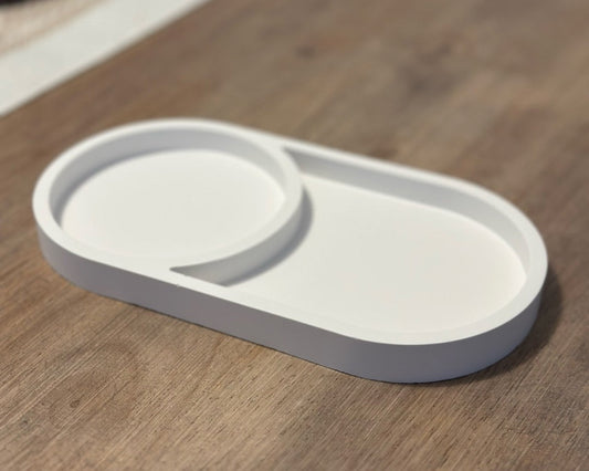 Portavelas bandeja doble